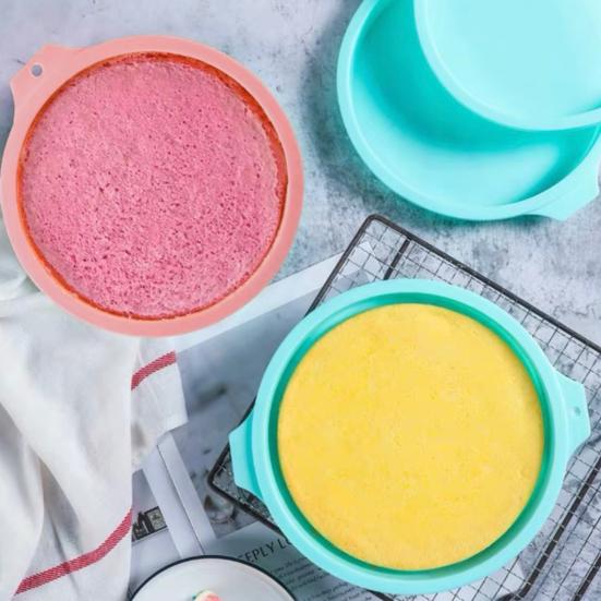 Silicone Cake Mold Easy To Release Kitchen Supply Non-stick Smooth Surface Cake Mold Reusable Bake Easily Clean