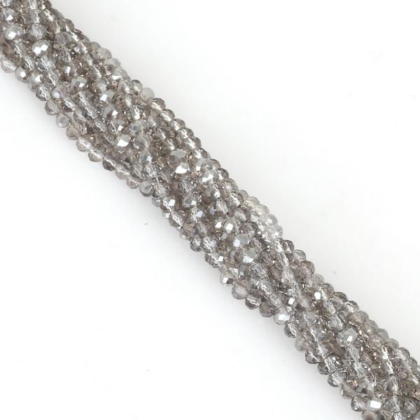30-200Pcs Rondelle Austria Faceted Crystal Glass Beads Loose Spacer Beads for Jewelry Making