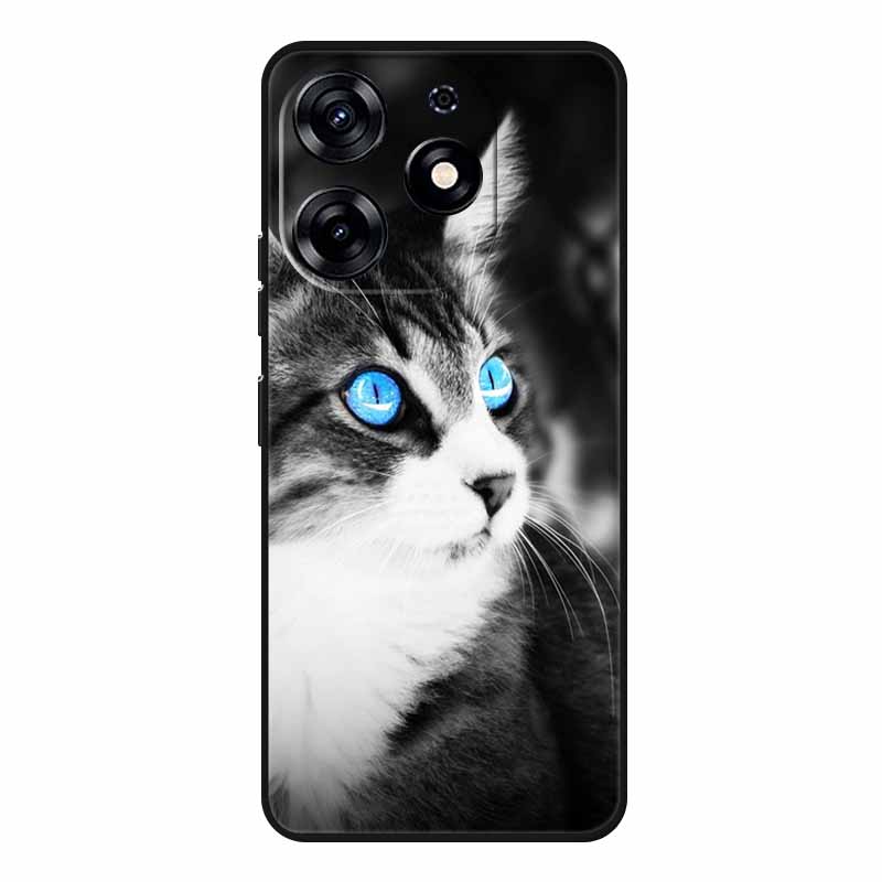Милые Животные Мягкий Силиконовый TPU Чехол для Телефона Tecno Spark 20 Pro - Легкий и Ударопоглощающий Защитный Задний Чехол