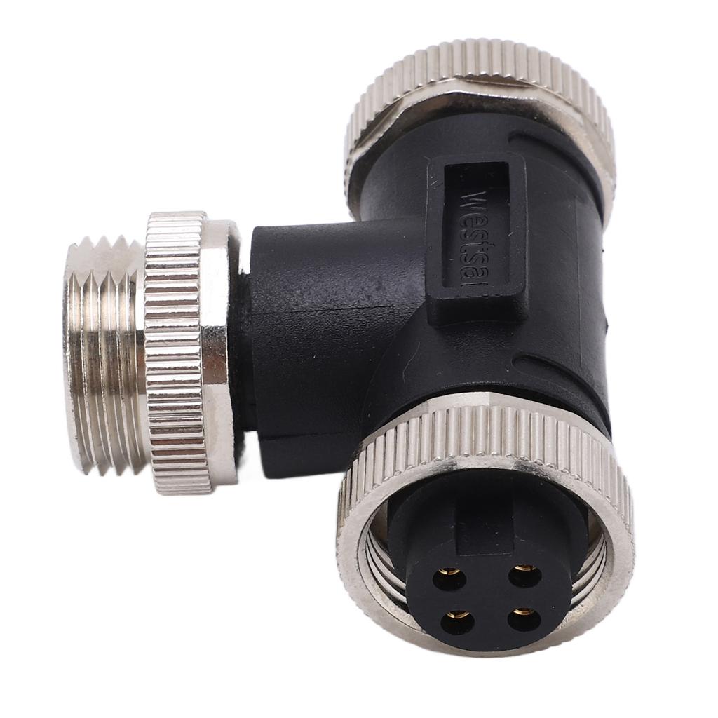 for NMEA 2000 T Connector 4 Pin IP67 Waterproof Backbone Drop Cables 3 Port Multiport Tee Terminator for Sensors