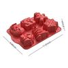 Силиконовая форма для конфет пищевого качества с 3D-дизайнами Рождества: Елка, Пряничный человечек, Снеговик, Санта, Колокольчики для выпечки шоколадных печений