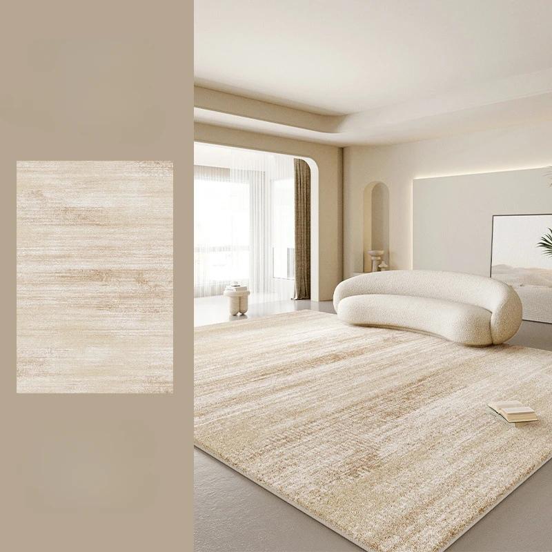 Large Size Living Room Decoration Soft Carpet Cream Style Rugs for Bedroom Thick Washable Bedside Floor Mat Home Fluffy Soft Rug