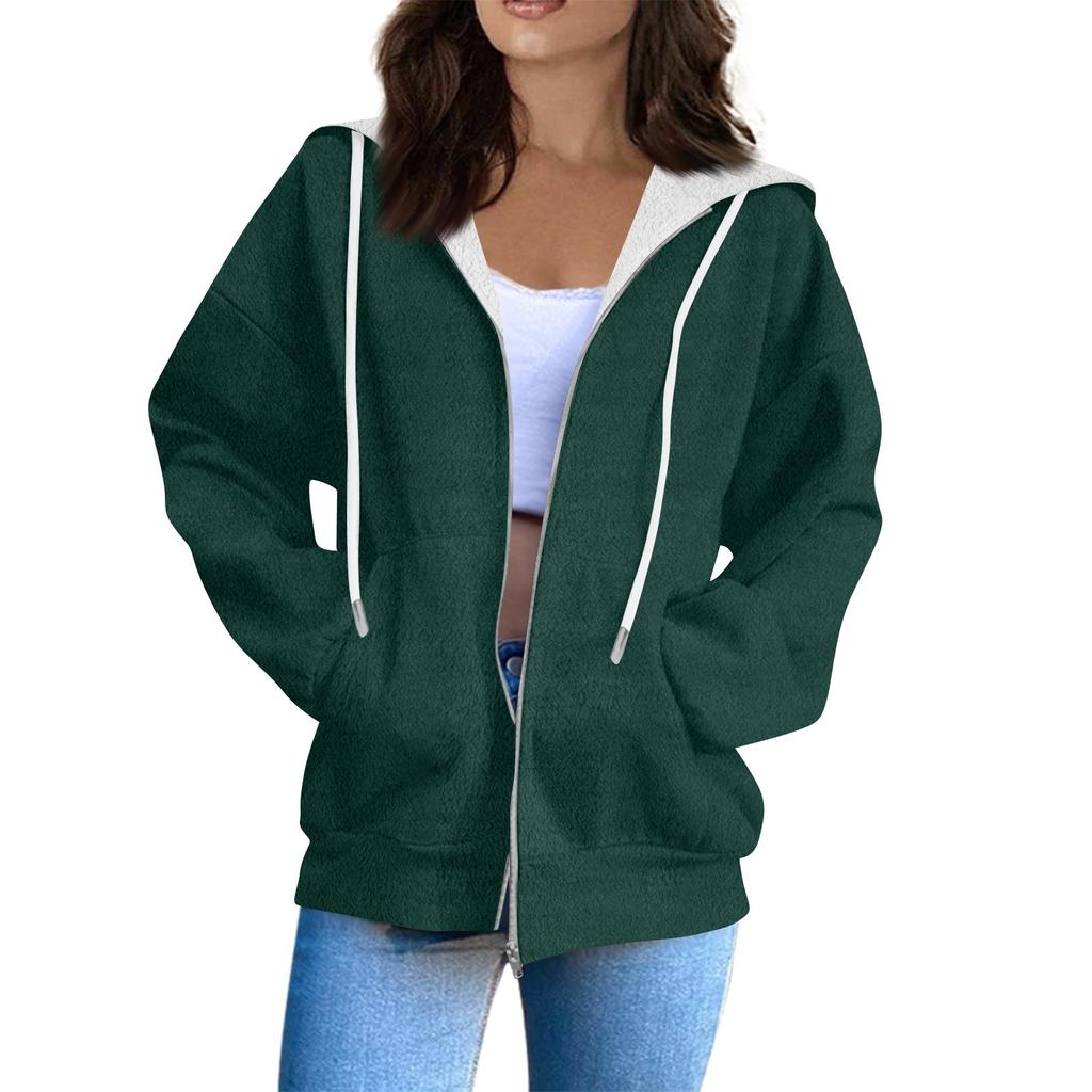 Women's Sweatshirt Sports Flannel Sweatshirt Long Sleeve Top Casual Hoodies Sweatshirt