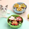 Anti Choking Dog Slow Food Bowl Interactive Durable Cat Bowl Puzzle Toy Rotating Anti Slip Pet Feeding Toy Pet Food Dispenser