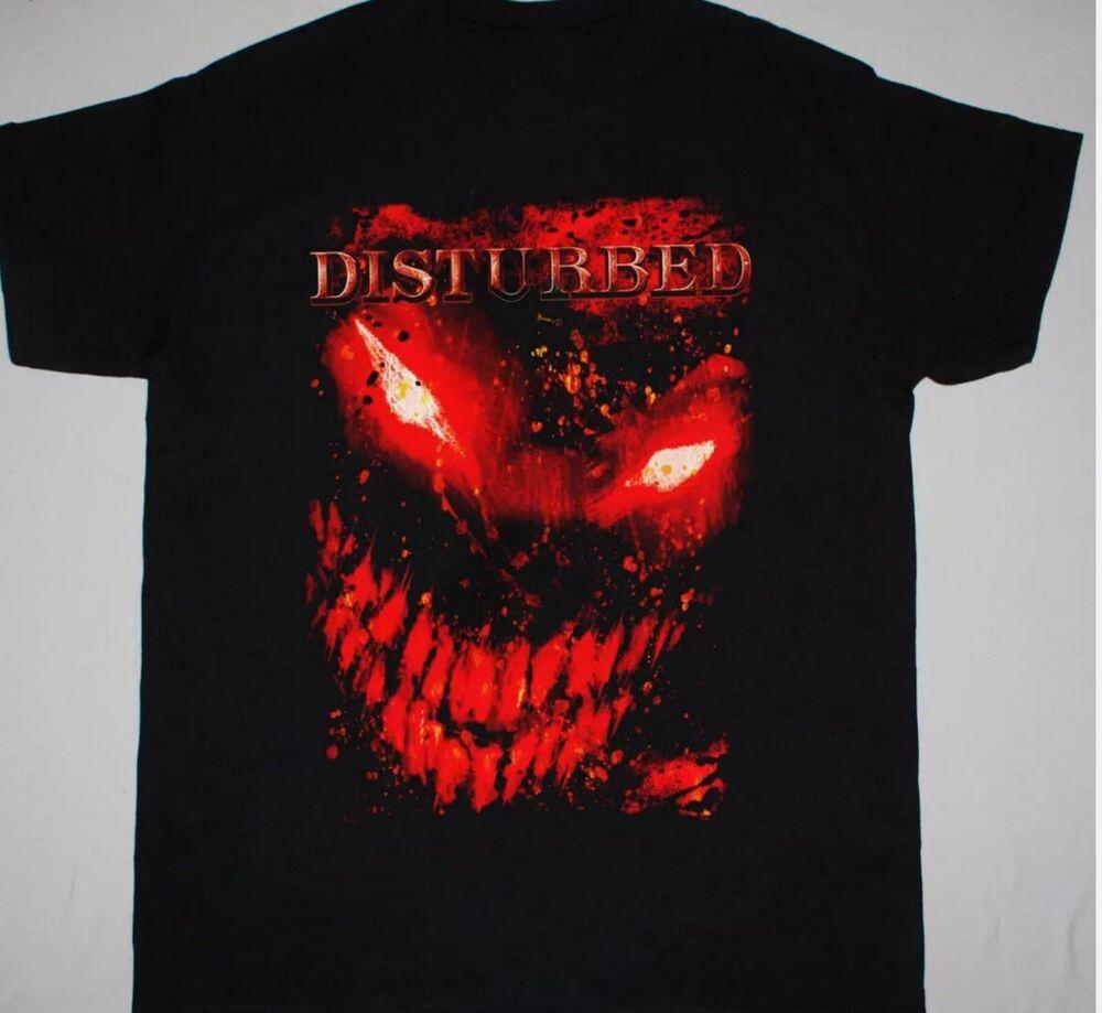 Редкая футболка Disturbed с коротким рукавом, хлопковая, подарок фанату, черная, все размеры, унисекс