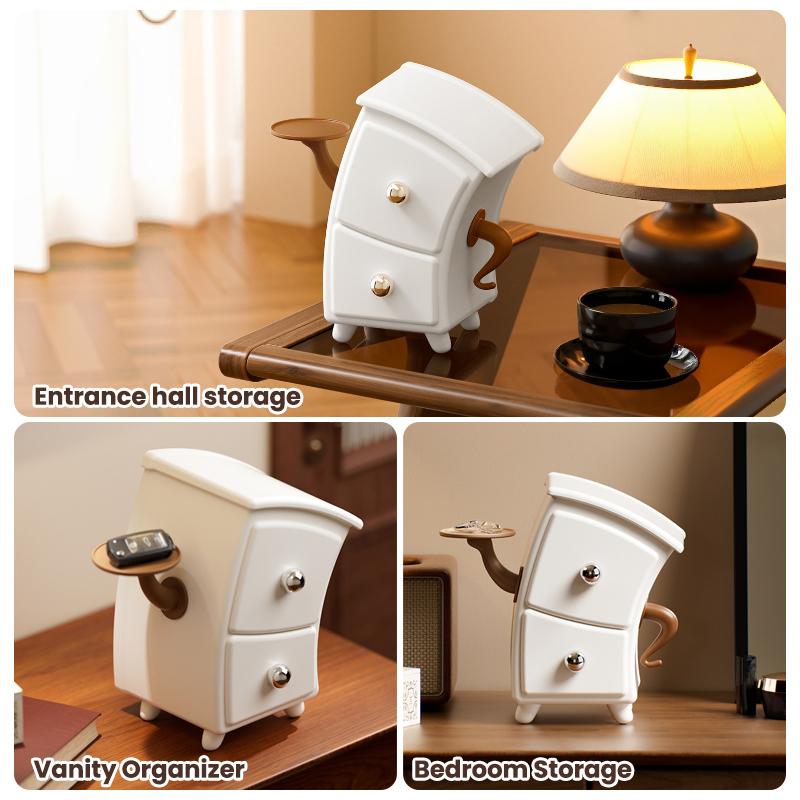 Многофункциональная настольная коробка для хранения ювелирных изделий, органайзер для ювелирных изделий, дисплей, организация косметики, хранение ключей от машины, подарки на Рождество своими руками