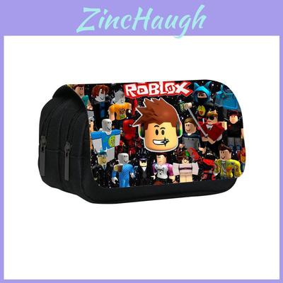 Большой пенал с принтом персонажей Roblox с двухслойным отделением для хранения для учеников