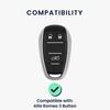 Kwmobile Чехол для ключа автомобиля Alfa Romeo с дистанционным управлением Защитный Мягкий Силикон Дизайн из Углеродного Волокна 3-Кнопочный - Чехол, Обложка,