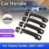 Carbon Fiber Outer Door Handle Cover Trim for Toyota Tundra XK50 2007~ Car Protective Styling Accessories