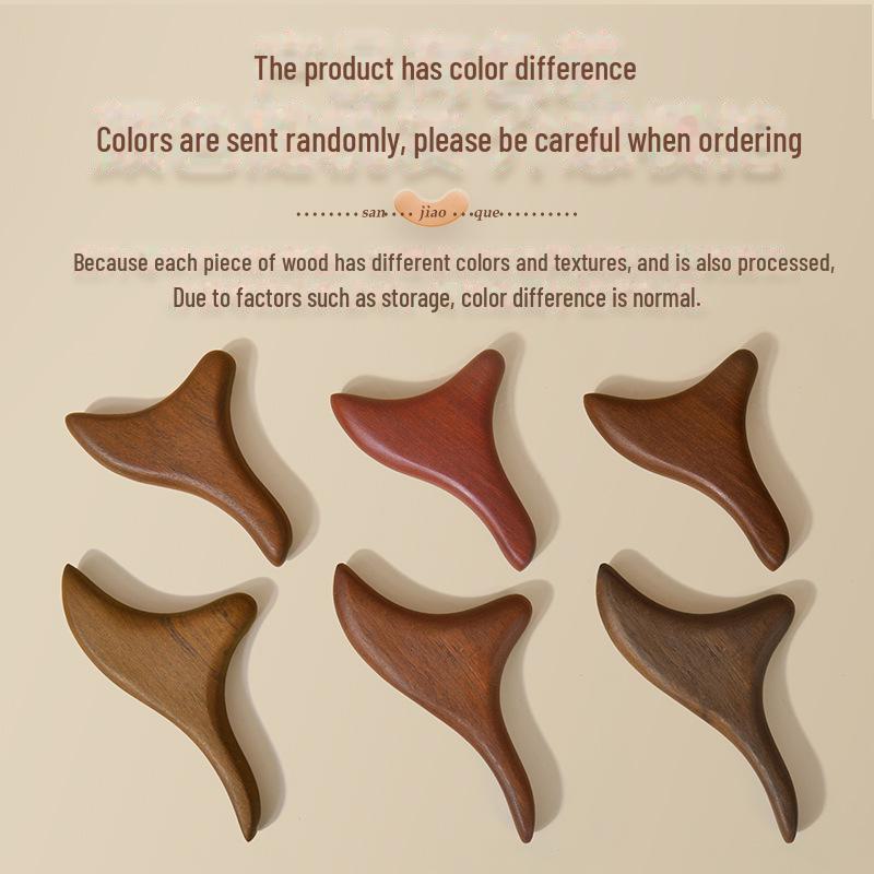 Треугольная массажная палочка в форме птицы: Массажер для ног и шеи Silk Green Sandalwood