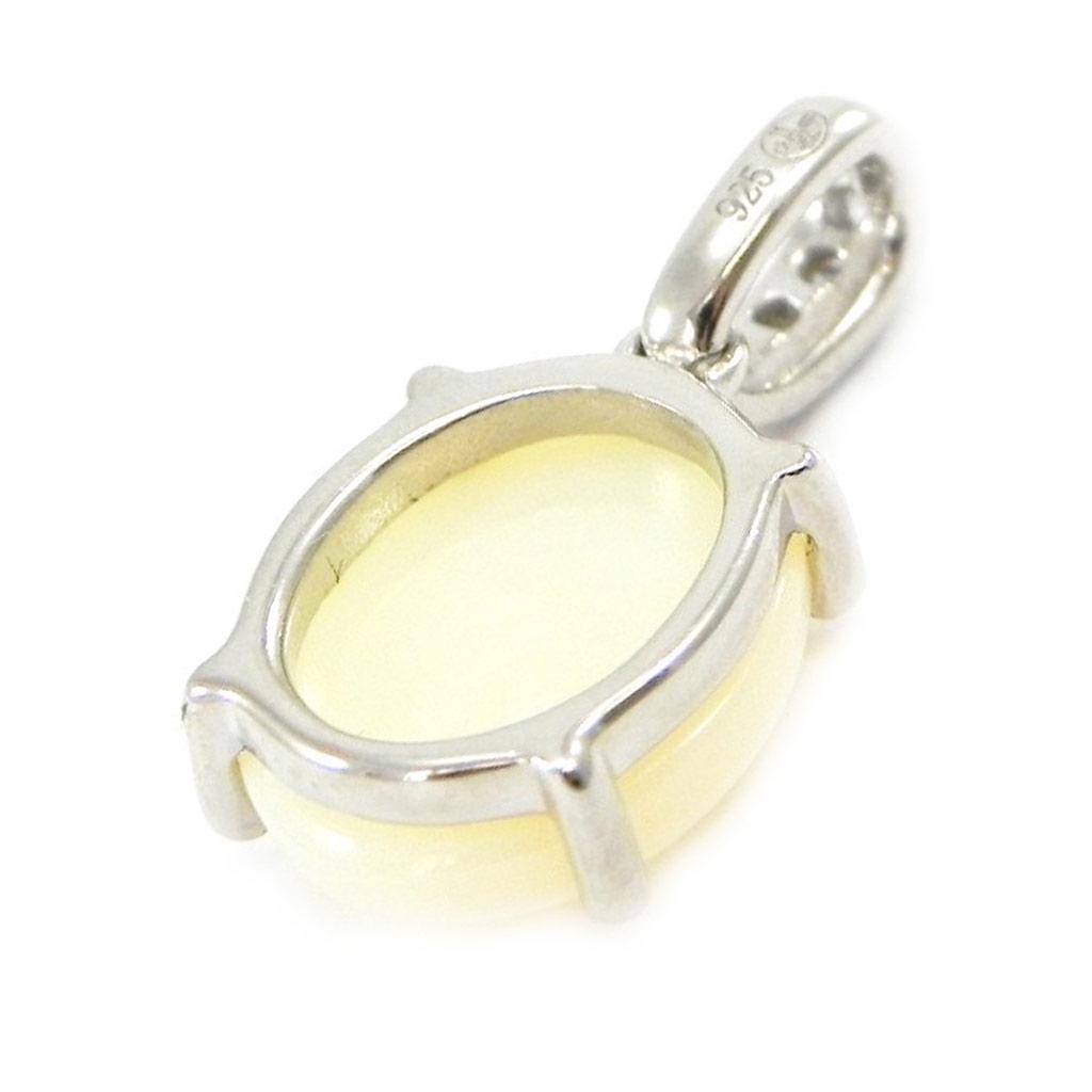 Les Trésors De Lily [I2604] - Серебряный кулон Artisan 'Goddess Opal' серебристо-белый (родиевое покрытие) - 16x8 мм