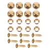 16Pcs Decorative Copper Screw Caps Self Tapping Screws for Wall Mirror Furniture Fixing Hardware Self-Tapping Screw with Cover