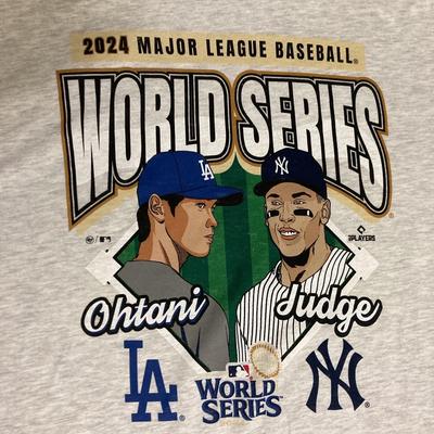 Футболка World Series Shohei Otani Aaron Judge Showdown 2024 года, официальная, серая, размер США:XL [Предмет]