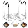 Multifunctional Stainless Steel Steaming Rack with Silicone Handle for Instant Pot Pressure Cookers
