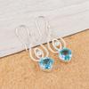Sky Blue Topaz Gemstone 925 Sterling Silver Jewelry Drop/Dangle Earrings 2.00" EE-32-6