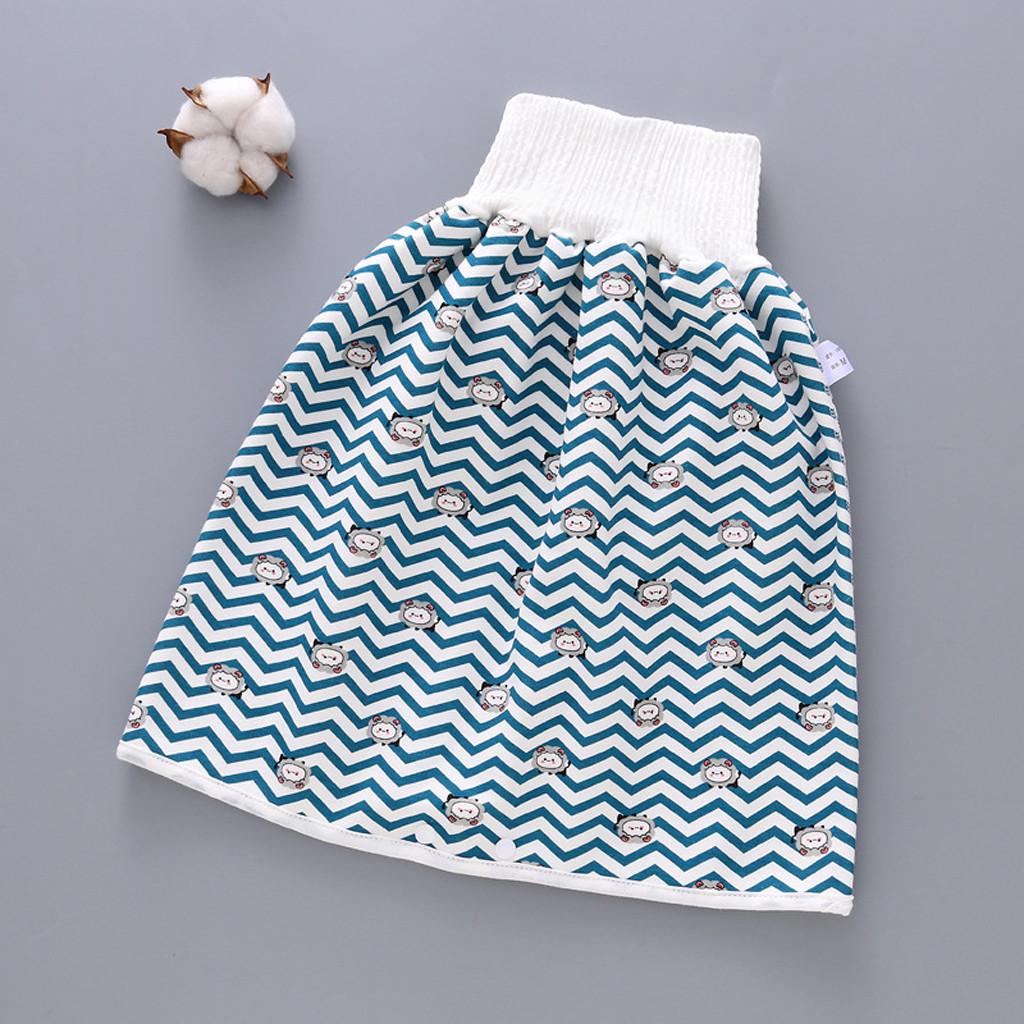 Natural Washable Baby Diaper 3 Layers-Infant Cotton Diaper Cloth Skirt