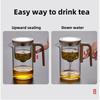 600/800 мл стеклянный чайник с магнитным переключателем One Click фильтрация чая чайник чайная утварь заварочный чайник водоотделение внутренний контейнер