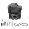 Dark Grey Cylinder Piston Kit Metal Piston Gaskets Kit for KAWASAKI KBH48A HA048J-AS50 TH48