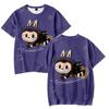 T Shirt for Men Summer Clothing Fitness LABUBU Printed O Neck T-shirt for Male Oversized New Men T-shirts Tops