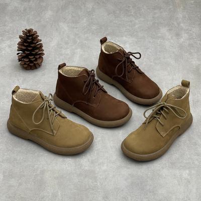 Новые хлопковые туфли, круглый носок, плоский каблук, утепленные хлопковые ботинки для женщин