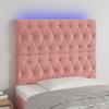 VidaXL LED Headboard Bedroom Furniture Single Bed Accessory Headboard Bed Frame Interior Pink 3122801