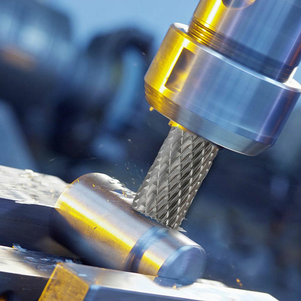 5Pcs 1 4 Inch Double Cut Tungsten Carbide Rotary Burr Die Grinder Shank Bit Set