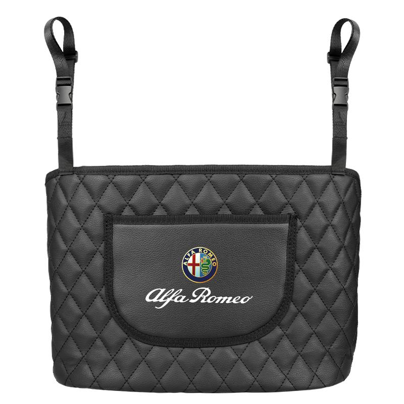 Keychain Car Multi-function Storage Box Bag Auto Seat Back Storage Pocket For Alfa Romeo 4C 159 166 Spider Giulia Giulietta 156
