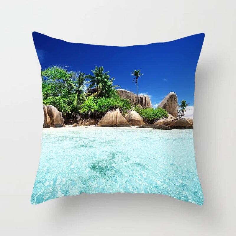 Landscape  Sunrise Sunset Scenery Pillow Cover Sofa Decoration Car Office Seat Cushion  Room Home