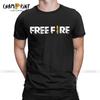 Мужская футболка Free Fire Игра-стрелялка Freefire Одежда из чистого хлопка Модные футболки с коротким рукавом и круглым вырезом Взрослые футболки