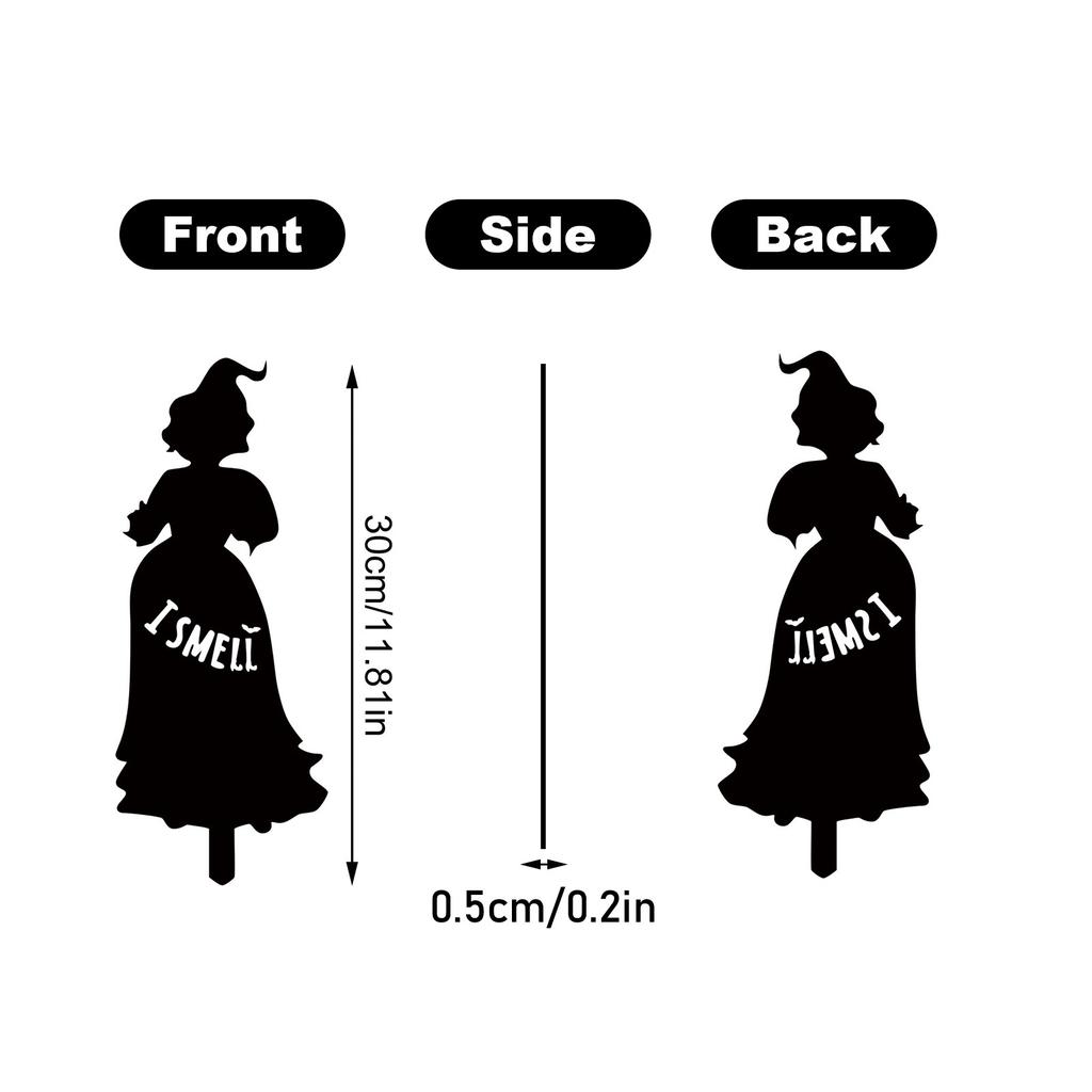 Хэллоуин Ведьма Размещение Карточек, Оформление Двора, Реквизит, Кованое Железо Размещение Карточек, Праздничное Украшение 3шт