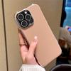 For iPhone 16 Pro Max Case Electroplating Edge Litchi Texture Leather+PC Phone Cover