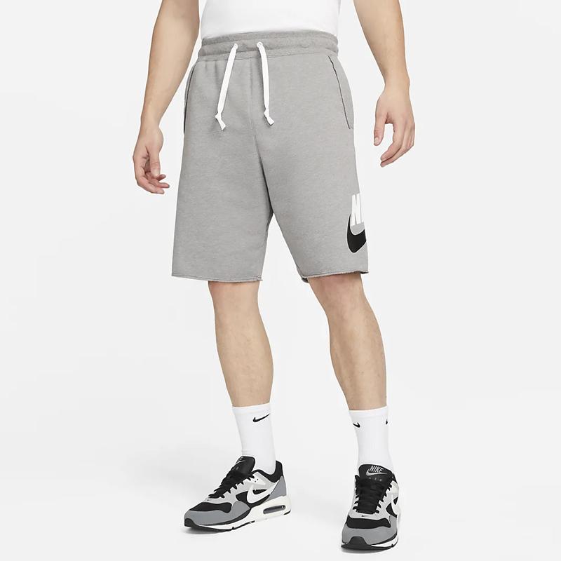 Nike Breathable Logo Sports Shorts Men Bottoms Grey DM6817-029