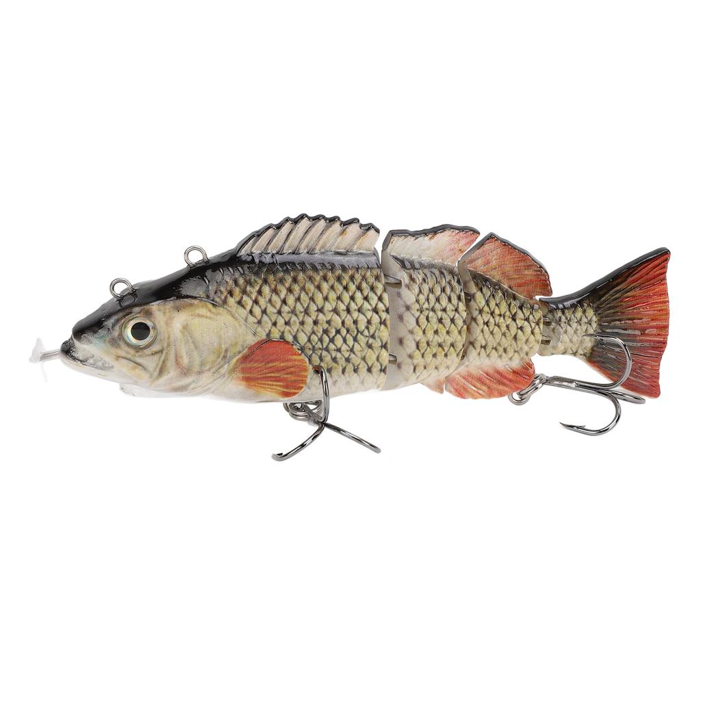 Электронная рыболовная приманка, перезаряжаемая, многосоставная, реалистичная, самоплавающая, со светодиодом