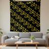 Yellow Glasses and Lightning Pattern Patterned Tapestry Decorative Wall Hanging, Home Bedroom Living Room Decor