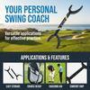 Horn Pole Design Golf Swing Trainer Plastic Material Alignment Aid  Beginner Training