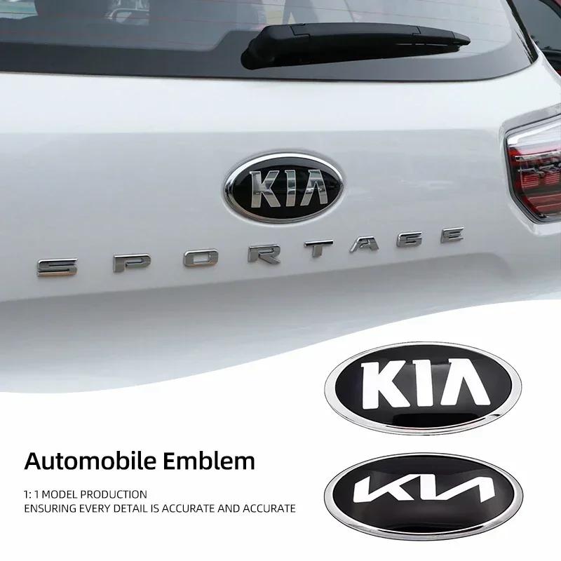 ENTQ1 Front Grille Rear Trunk Badge Sticker Cover Trim For Kia EV6 Sorento Niro Stinger Ceed Carnival K5 K9 Soul Carens etc