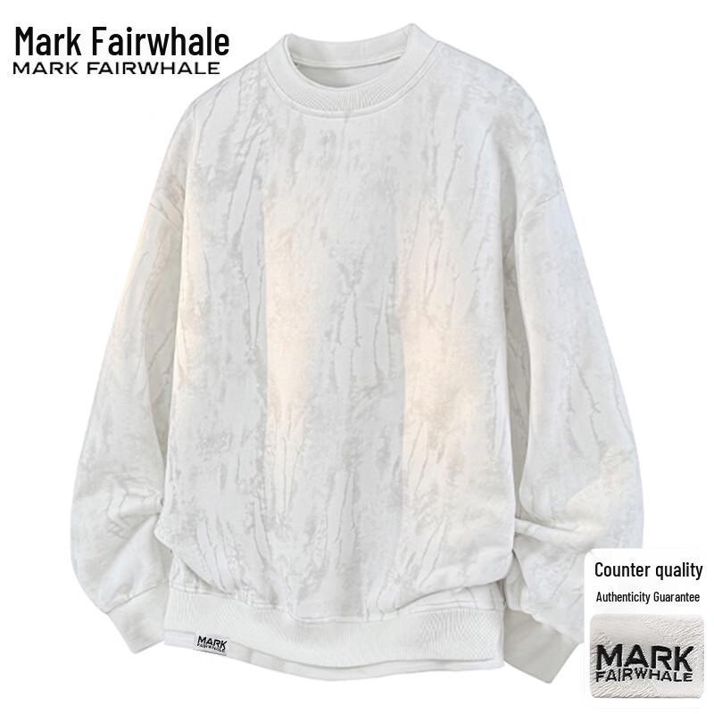 Mark Fairwhale Мужская повседневная футболка с круглым вырезом и длинным рукавом