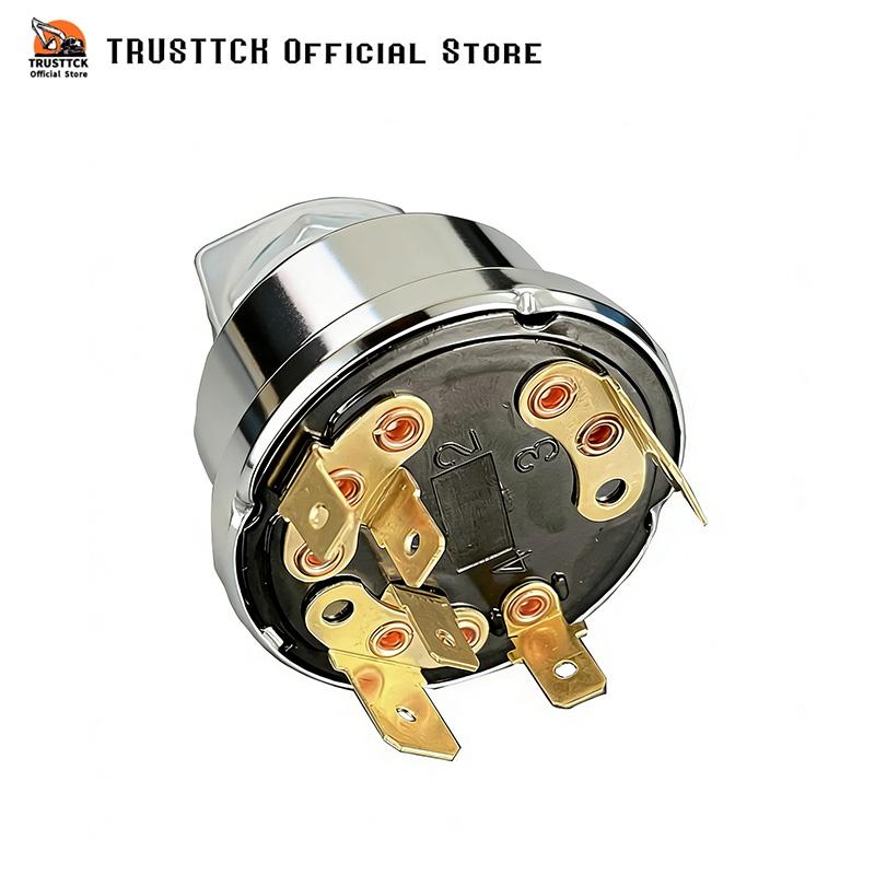 12V 24V 4 position Universal Tractor Ignition Switch with 2 Keys For Lucas 35630 35670 34228 128Sa