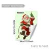 Glow-in-the-Dark Christmas Wall Sticker Multicolor Self-Adhesive Toilet Decals Easy Apply Cartoon Santa Snowman Deer