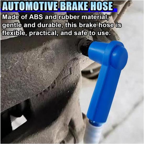 3.93 Ft Brake Fluid Bleeder Hose, Auto Brake Bleeding Change Hose | Car Oil Fluid Extractor Tool with Adapter, Universal Replacement Tube for Car