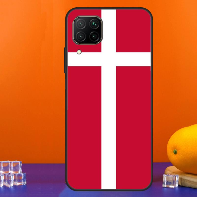 Флаг Дании для чехла Huawei Nova 9 10 SE 5T 12i 12s 11i Y91 Y90 Y60 Y70 Y72 Y61 P60 Pro P20 P40 P30 Lite