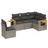 VidaXL Salon de Jardin avec Coussins 5 pcs, Canapés de Terrasse, Ensemble de Meubles de Patio, Mobilier d'Extérieur, Gris 3259218