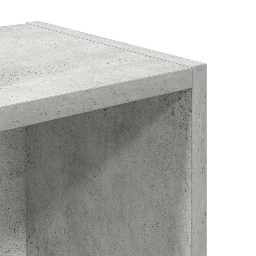 Bookshelf Concrete Grey 31 x 24 x 77 cm Engineered Wood