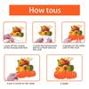 9Pcs Fall Pumpkin Honeycomb Centerpiece Thanksgiving Pumpkin Turkey Duck Fruits Tabletop Ornaments Autumn Harvest Decorations