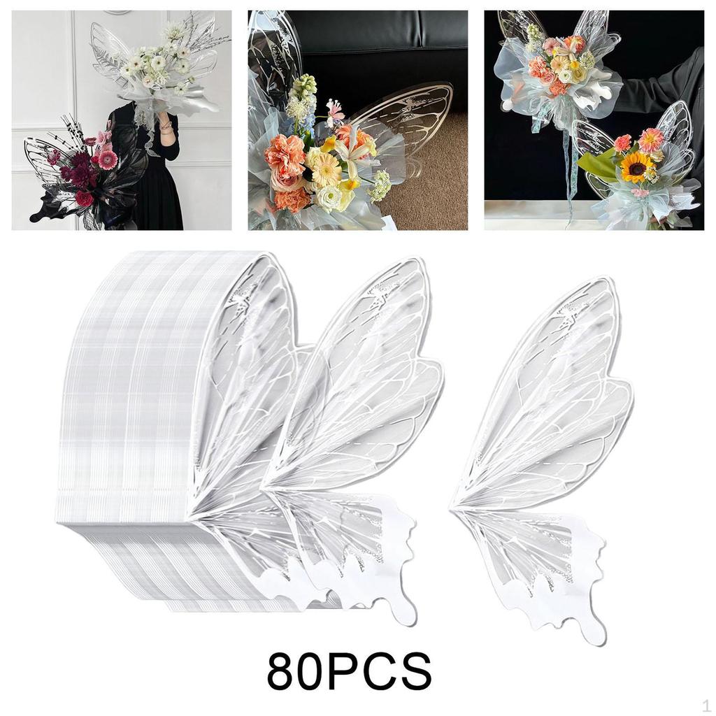 80 штук упаковочной бумаги для цветов, цветочный букет, товары для флористов