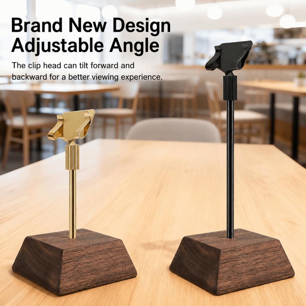 Adjustable Table Sign Holder Metal Table Number Holder Durable Price Tag Display Stand Cafe