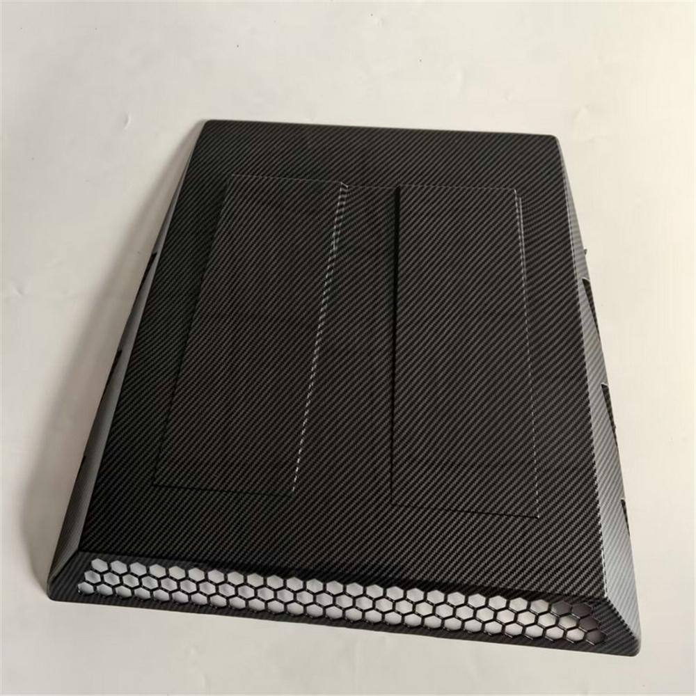 Universal Carbon Fiber Look ABS Car Hood Bonnet Air Vent Cover Decoration