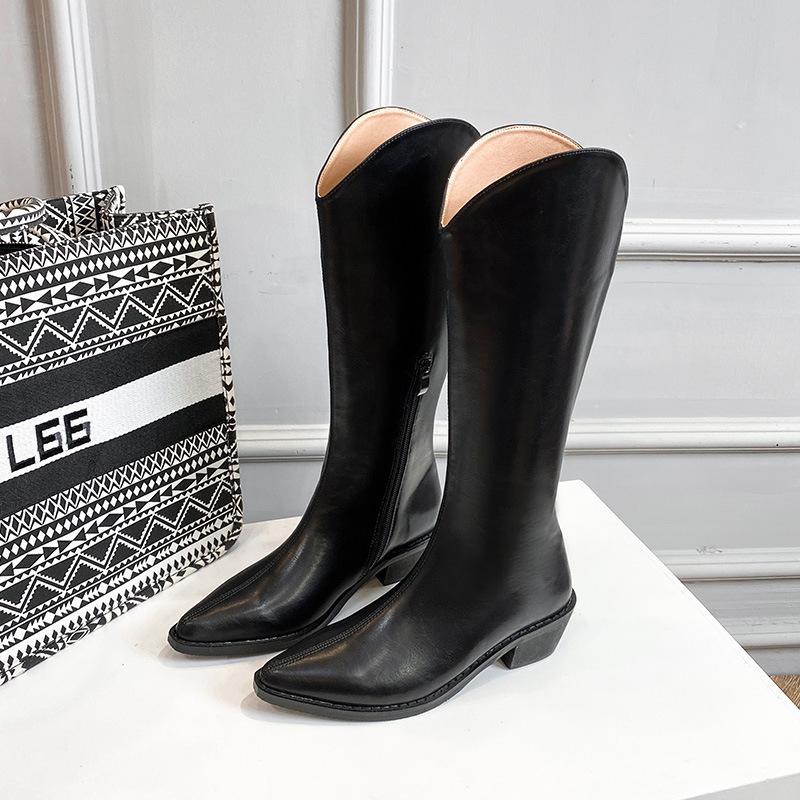 Fashion Women Boots Platform Shoes Autumn Knee High Ladies Boots Zip Riding Boots 2024 Winter Warm Female Shoes Botas De Mujer