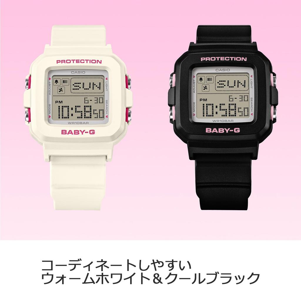 Casio Белые часы BABY-G+PLUS BGD-10KH-7JR Женские
