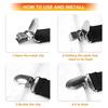 16/4Pcs/Set Adjustable Bed Sheet Grippers Belt Fastener Bed Sheet Clips Mattress Cover Blankets Quilt Holder Organize Gadgets